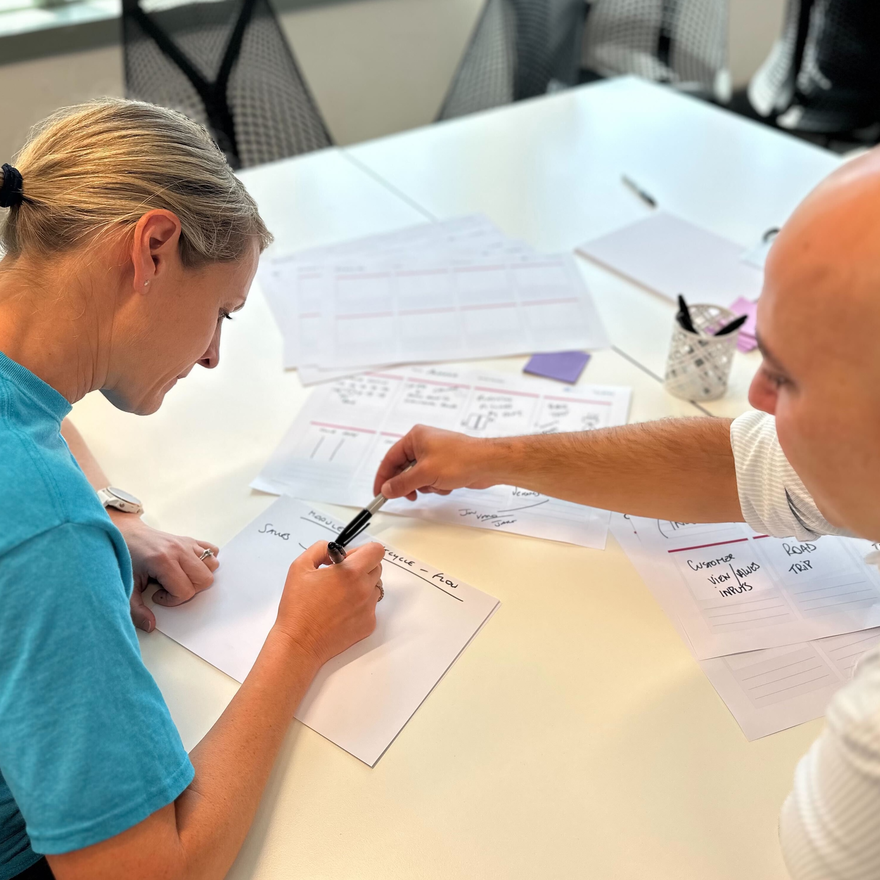 DLL staff participating in a workshop.