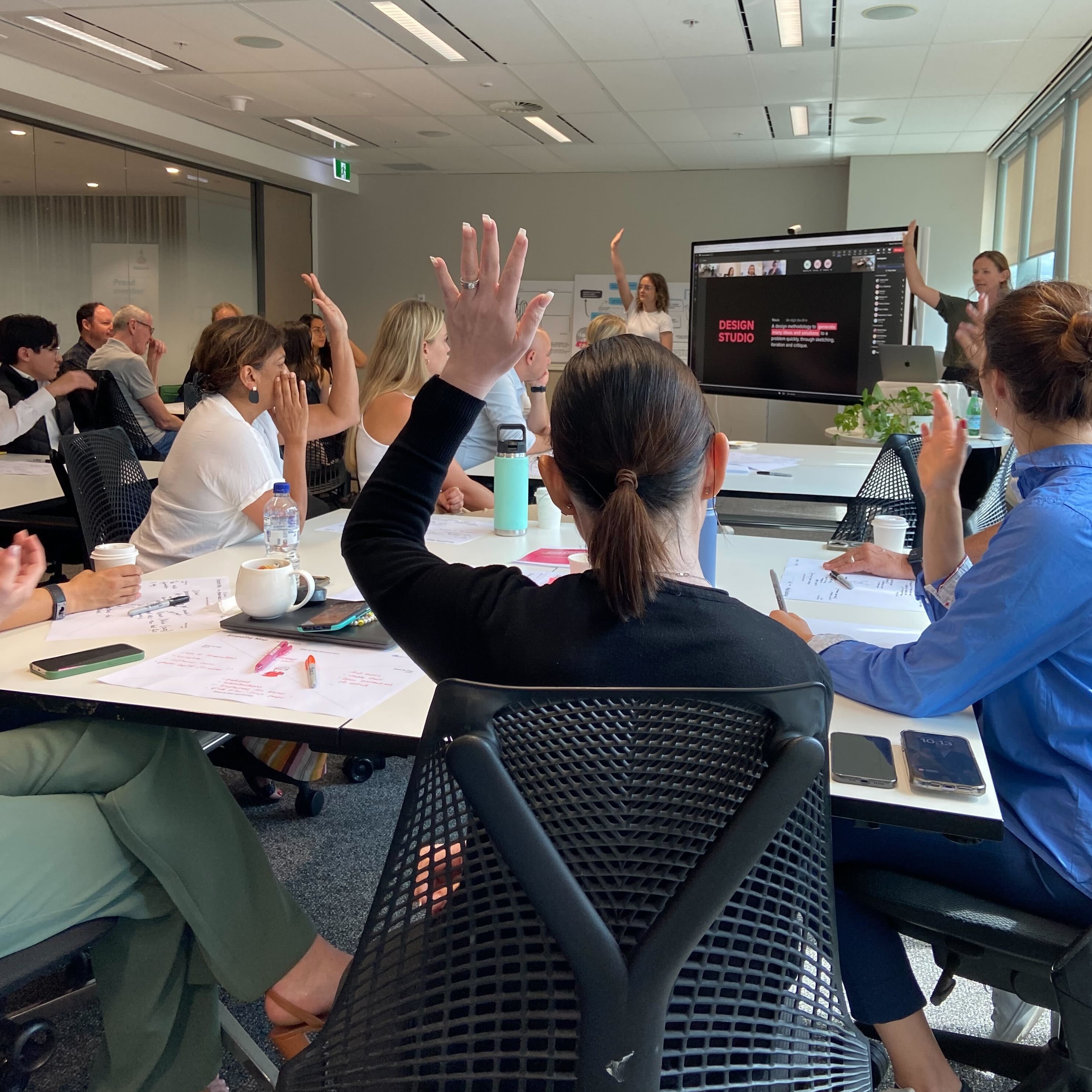 DLL staff participating in a workshop.