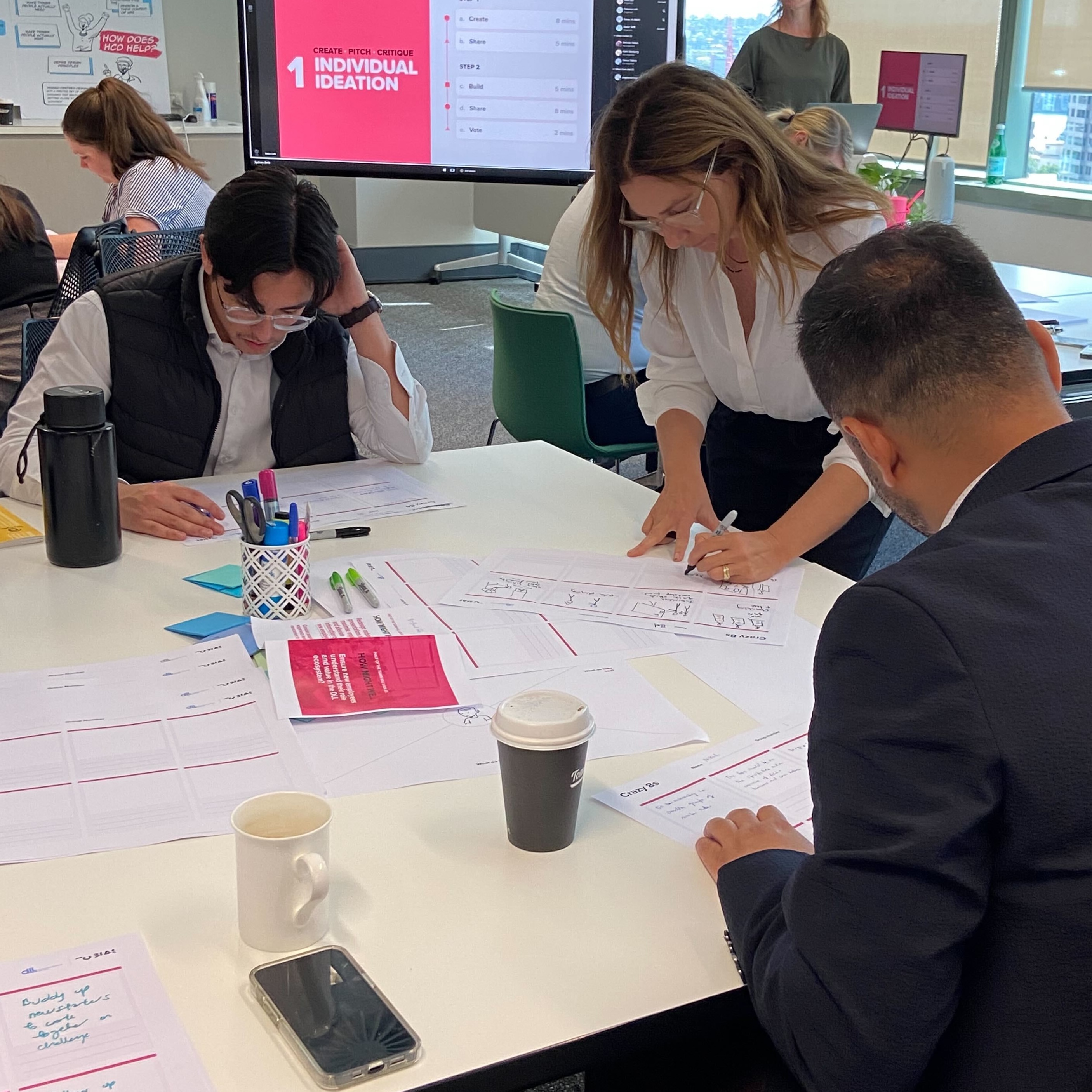 DLL staff participating in a workshop.