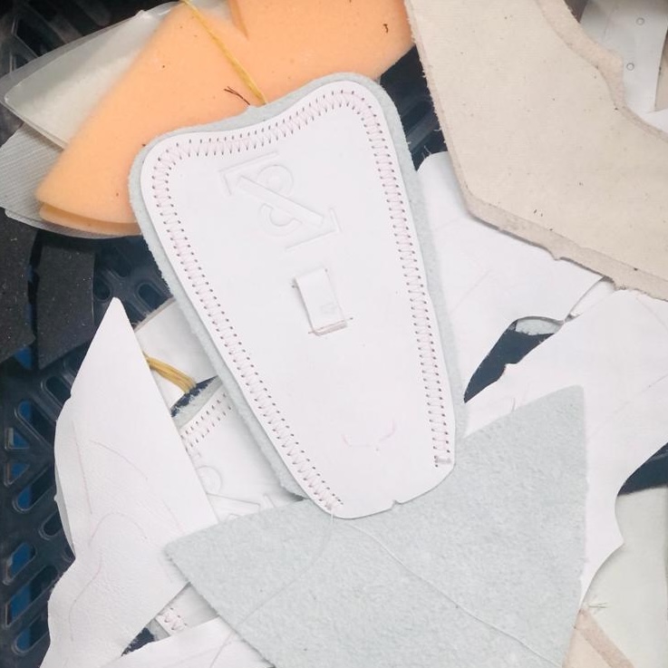 Manufacturing photo of the Simple & Strange sneaker.